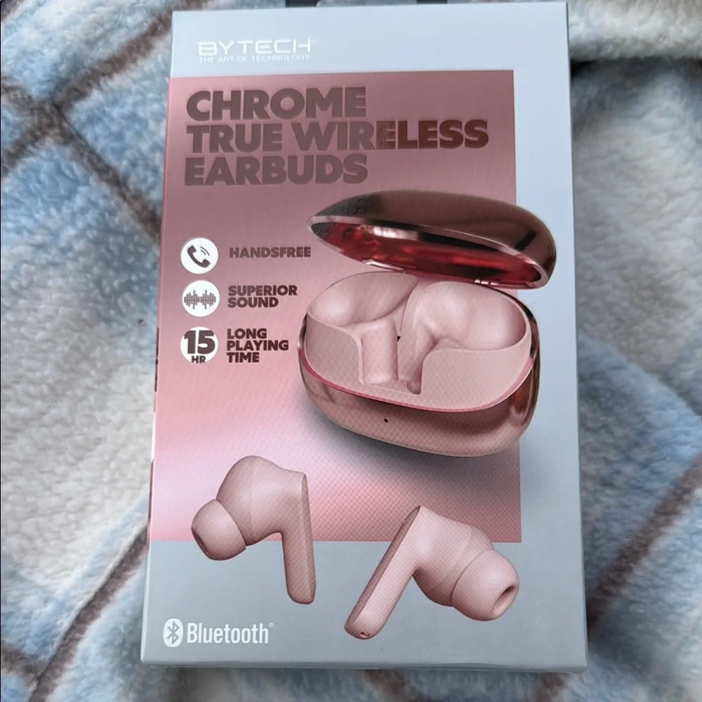 Pink Chrome True Wireless Earbuds
